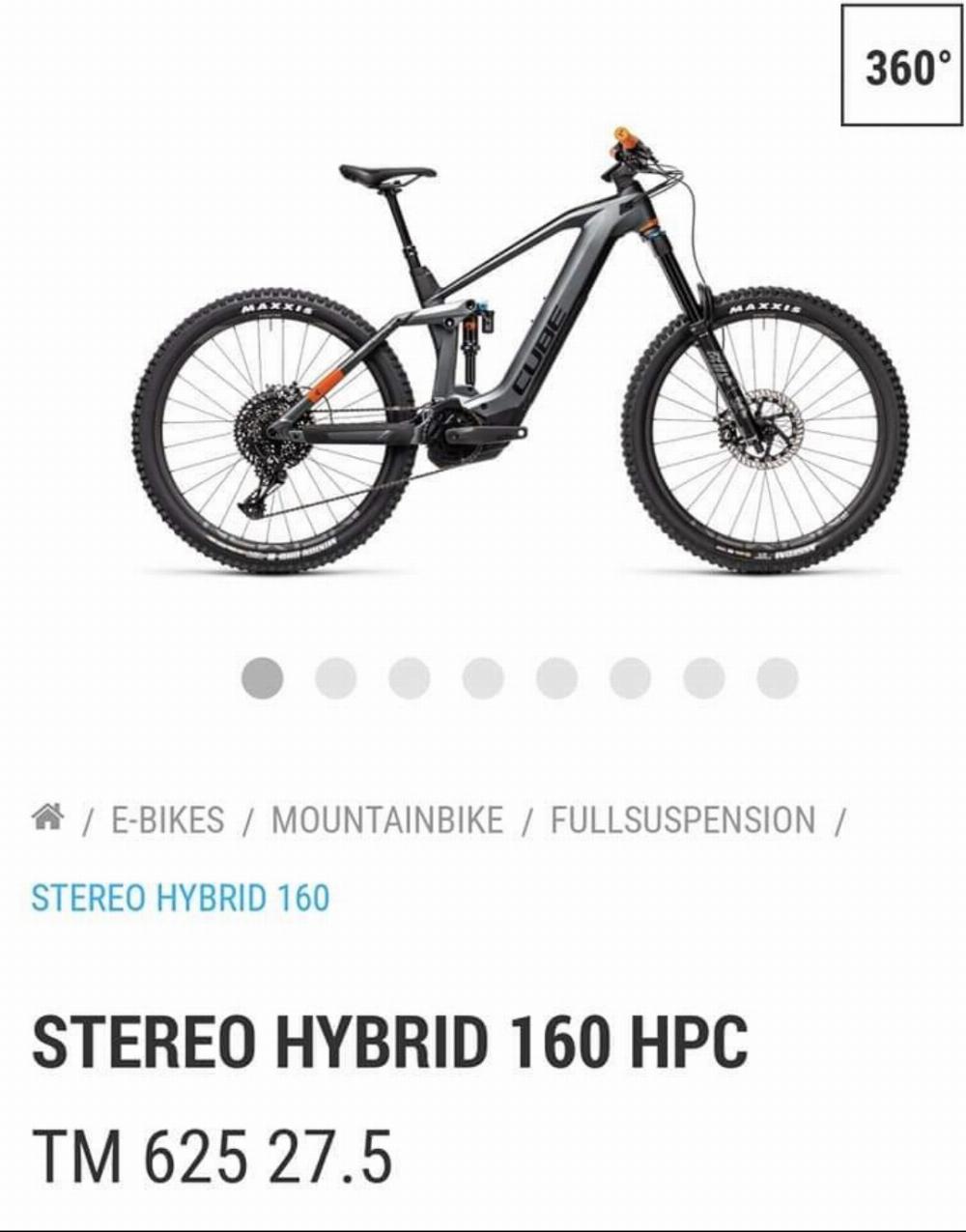 Fahrrad verkaufen CUBE STEREO HYBRID 160 HPC 625 Ankauf